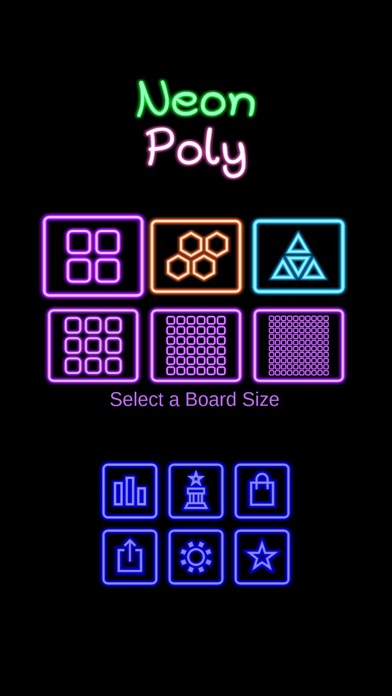 Neon Poly - Hexa Puzzle Game Screenshot