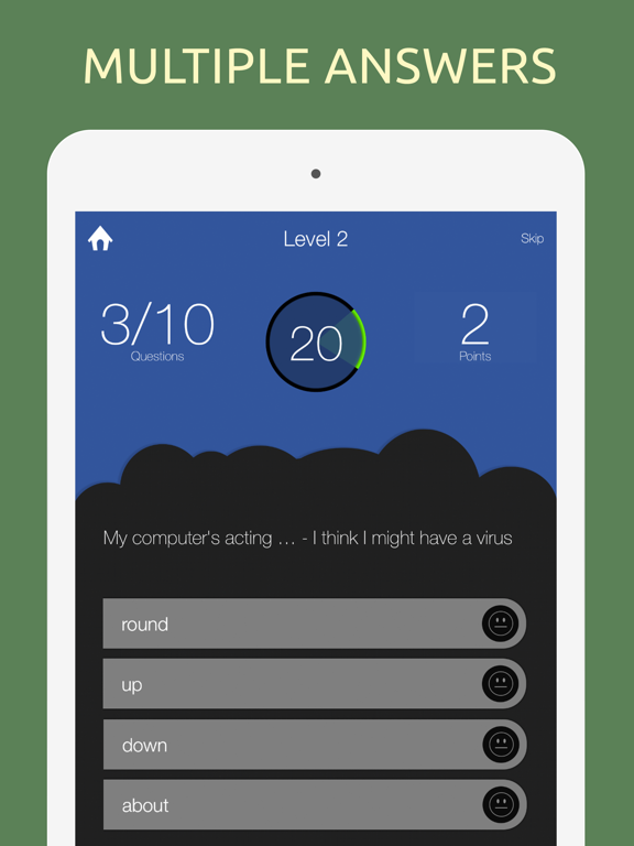 Screenshot #5 pour English Phrasal Verb Quiz Test