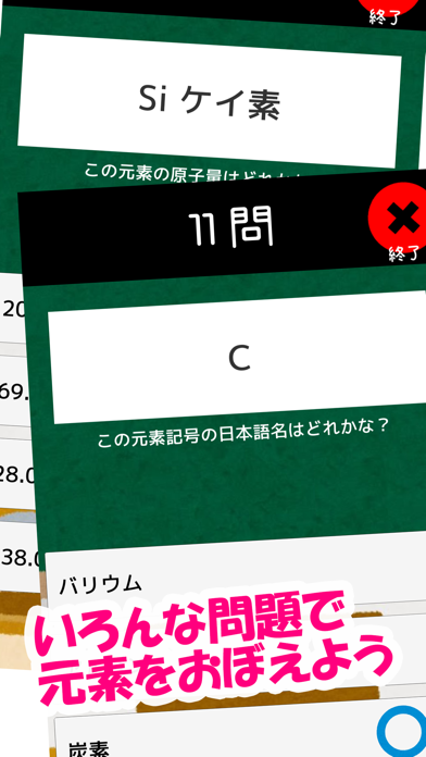 元素記号をおぼえよう Screenshot