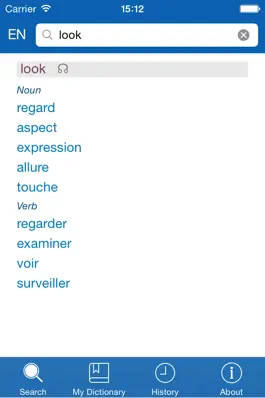 Game screenshot French−English dictionary apk
