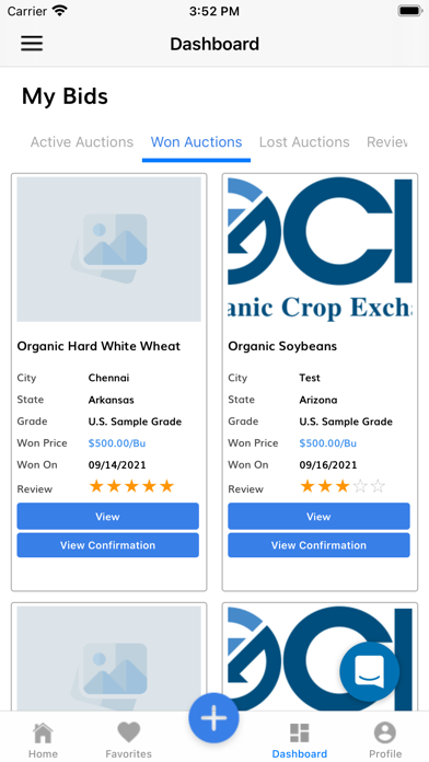 Organic Crop Exchange Screenshot