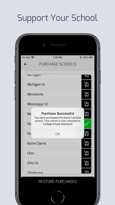 College Emojis Screenshot