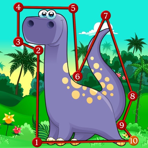 Dinosaur Dots Connect for kids icon