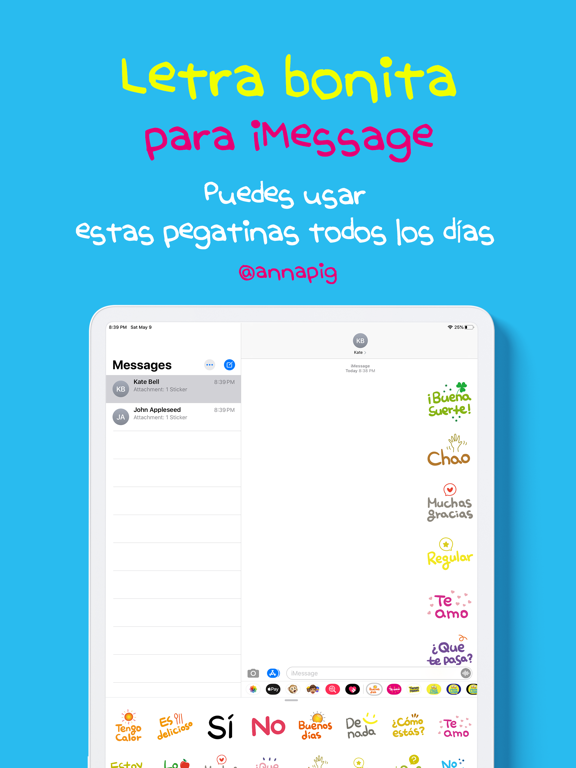 Screenshot #2 for letra bonita para iMessage