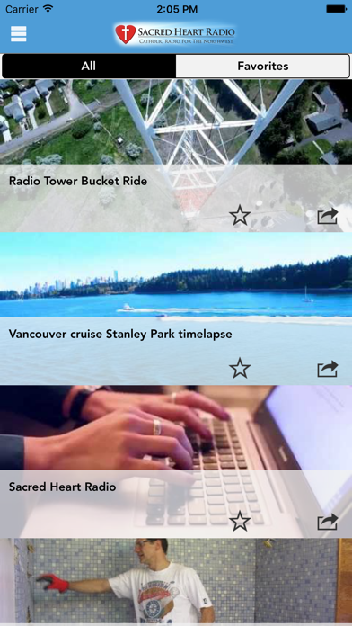 Sacred Heart Radio Screenshot