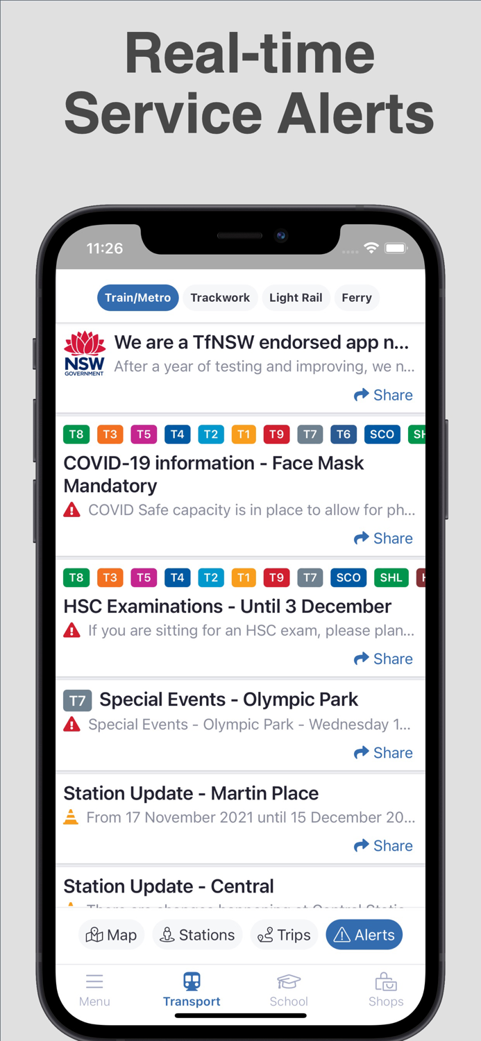 Next Station Sydney Transport