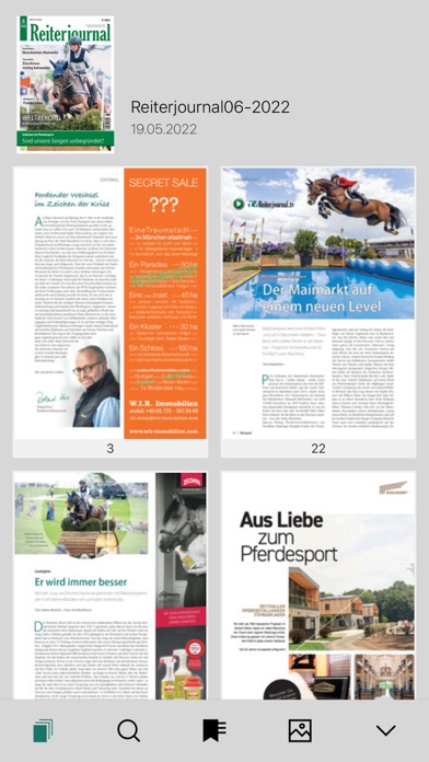 Reiterjournal E-Paper Screenshot