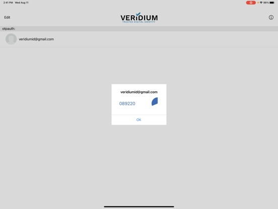Screenshot #6 pour VeridiumID