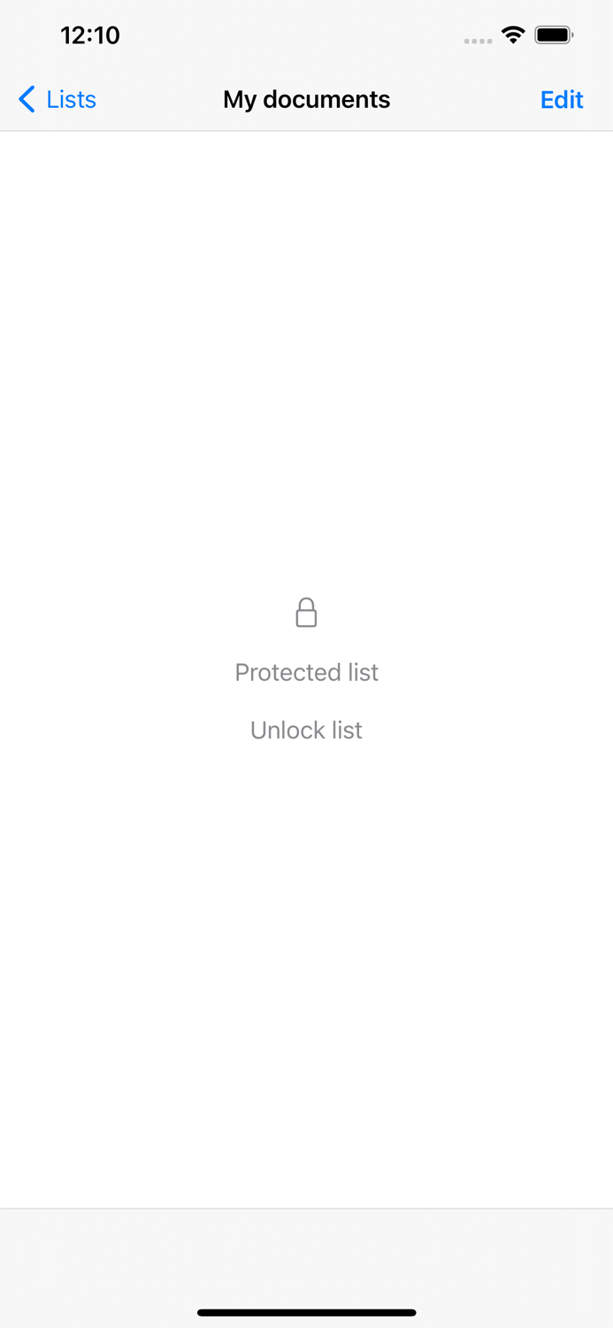 Just lists simple and usable