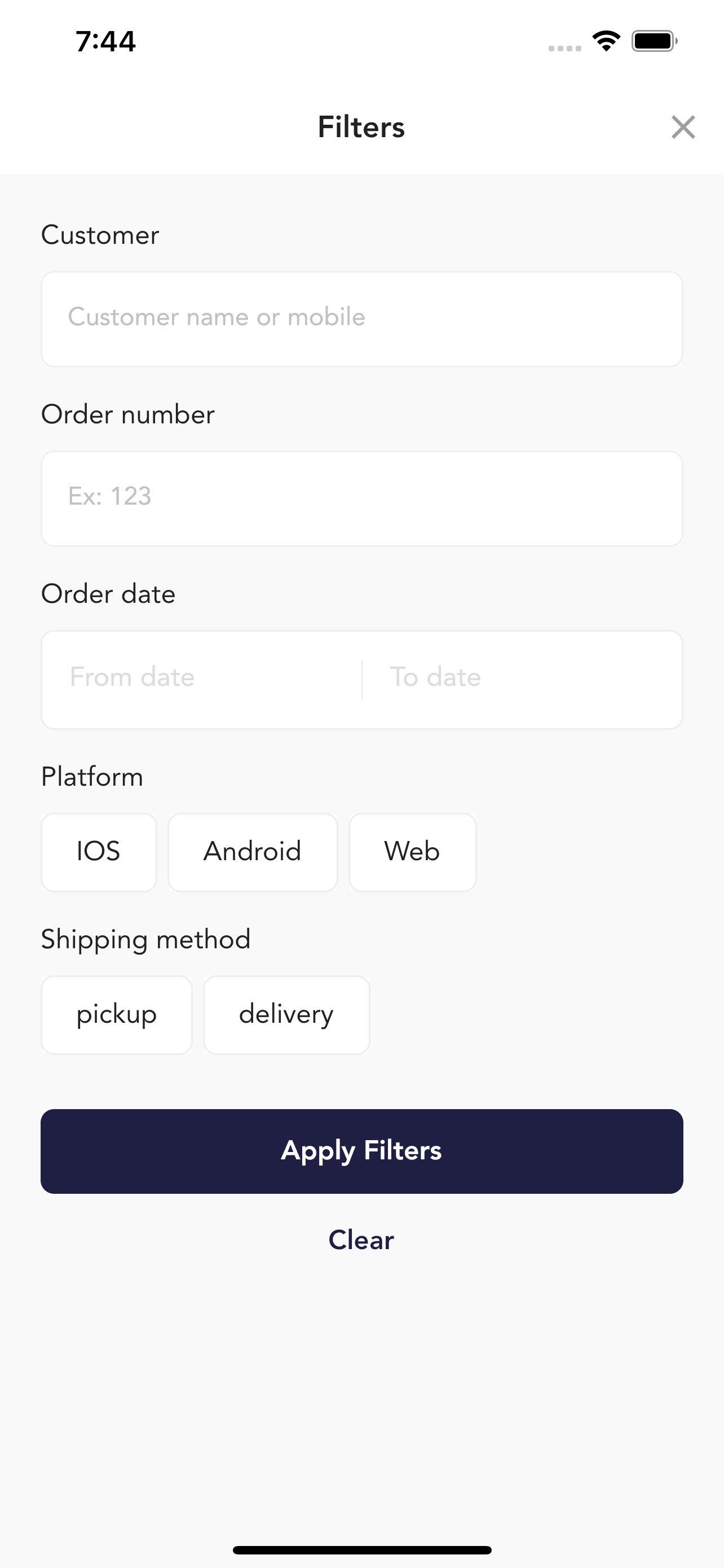 OSOSS ORDERS