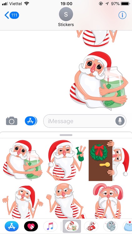 Christmas Santa Xmas Stickers