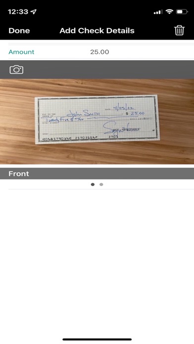 Bangor Business Deposit Screenshot