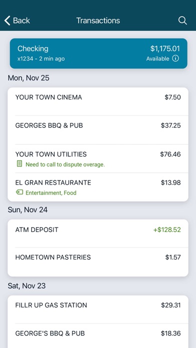 Honor Bank Screenshot