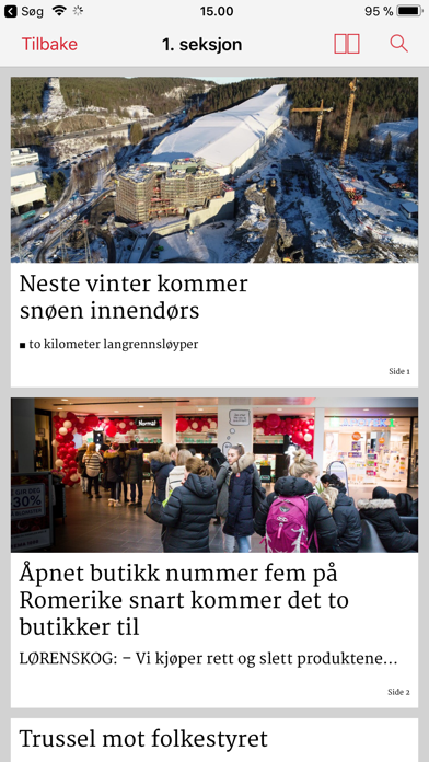 Romerikes Blad eAvis Screenshot