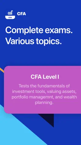 Game screenshot CFA Test Prep mod apk