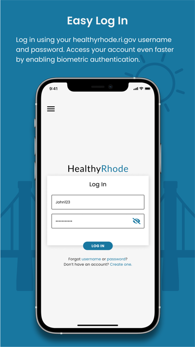 HealthyRhode Screenshot