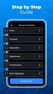 resume maker builder iphone screenshot 3