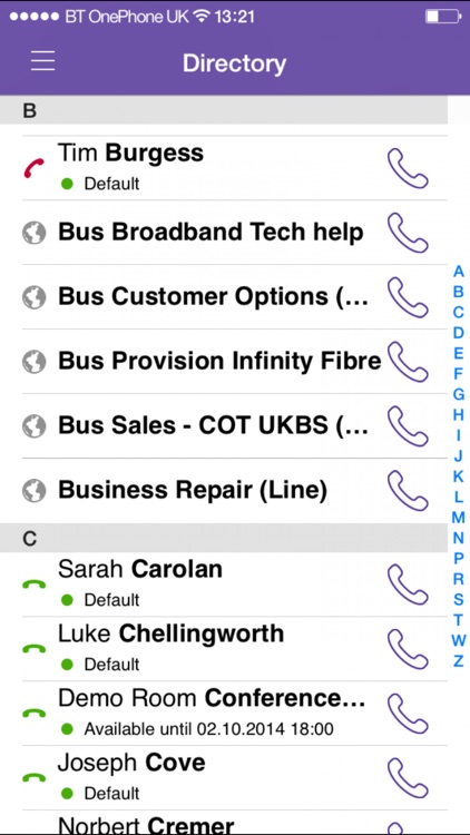 BT OnePhone Mobile Application
