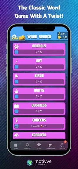 Game screenshot Word Search (Neon Edition) apk