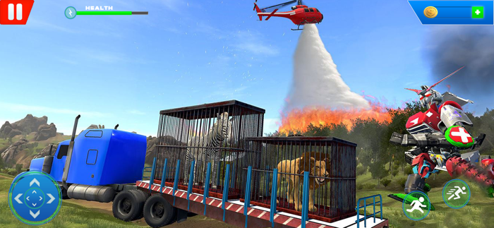 Super Hero Robot Animal Rescue