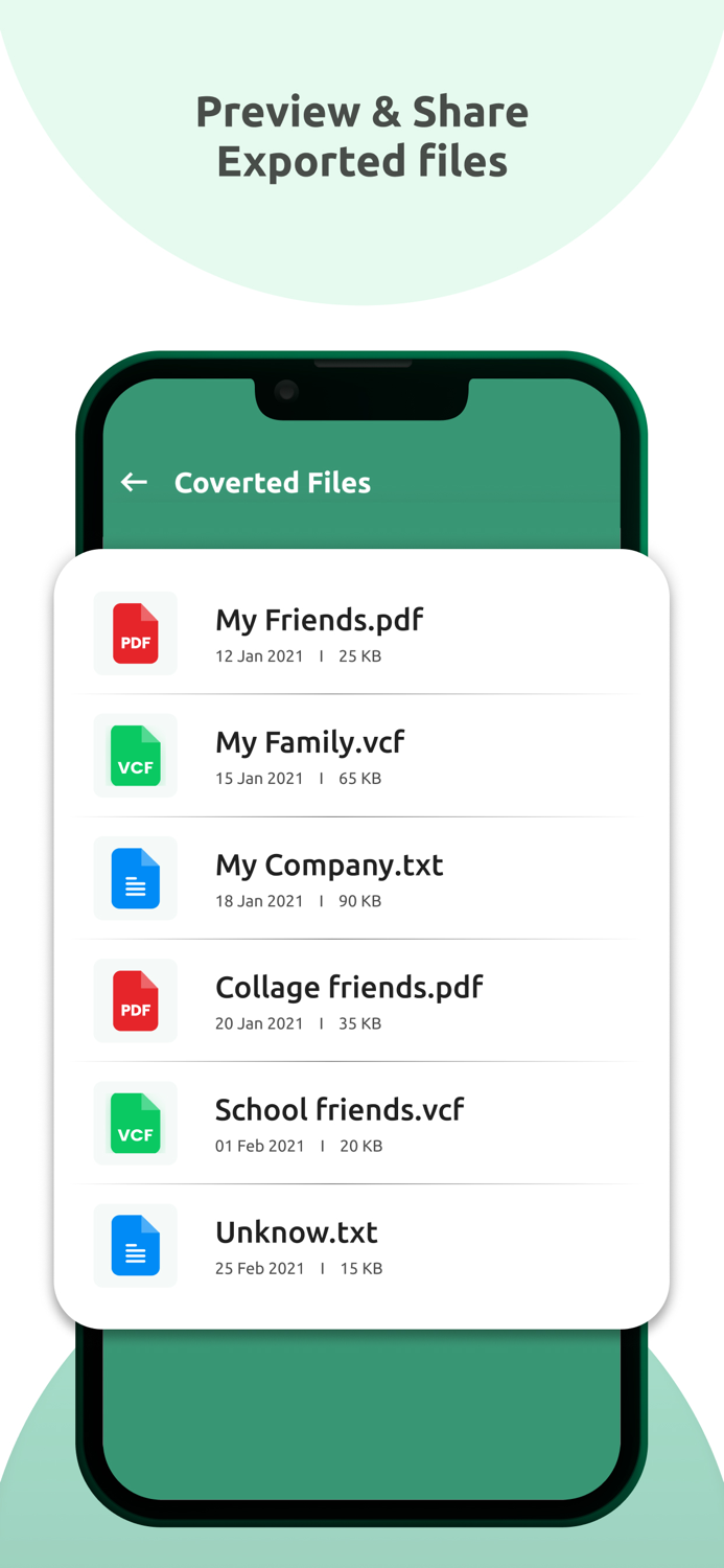 Contact Backup and Converter