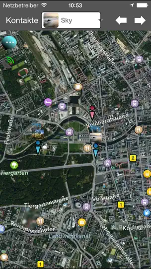 Screenshot von Handy-Tracker:IM Map Navigator auf dem iPhone 2