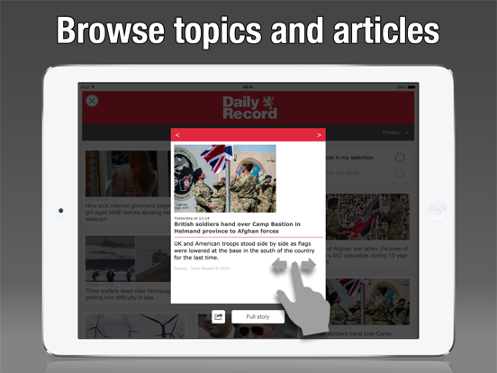 UK Press - British News iPad screenshot 4 - News app
