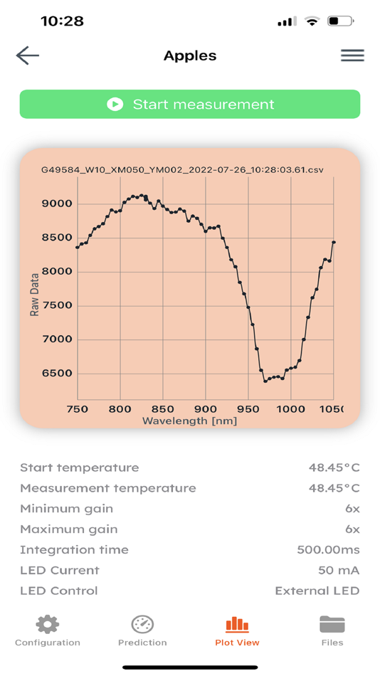 #5. Mini Spectrometer (NIR) (iOS) Podle: ams AG