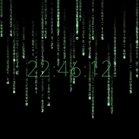 Snímky obrazovky (6) The Matrix Clock