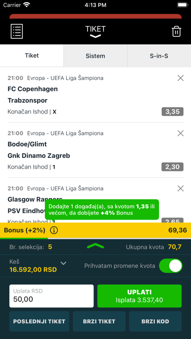 Meridianbet.RS Screenshot