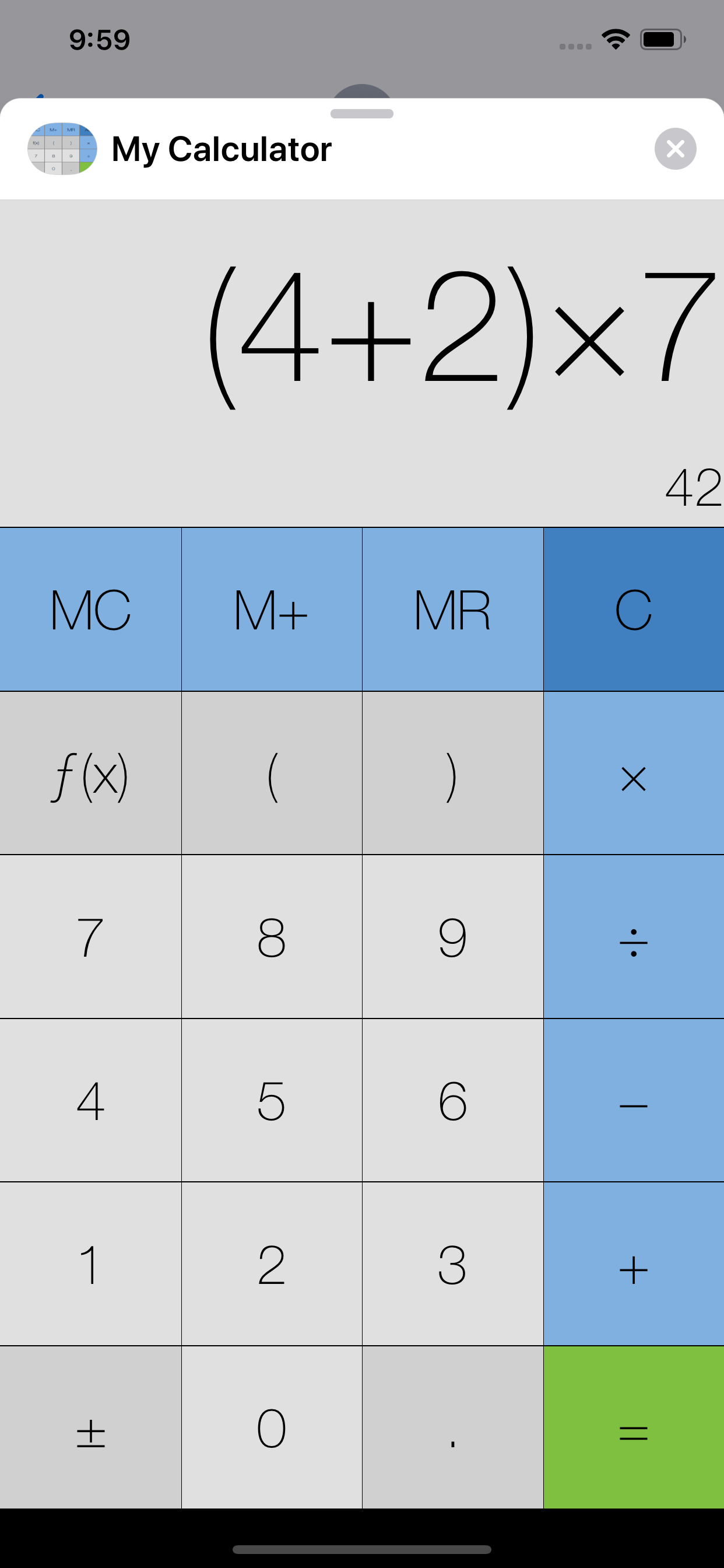 My Calculator (incl. currency)