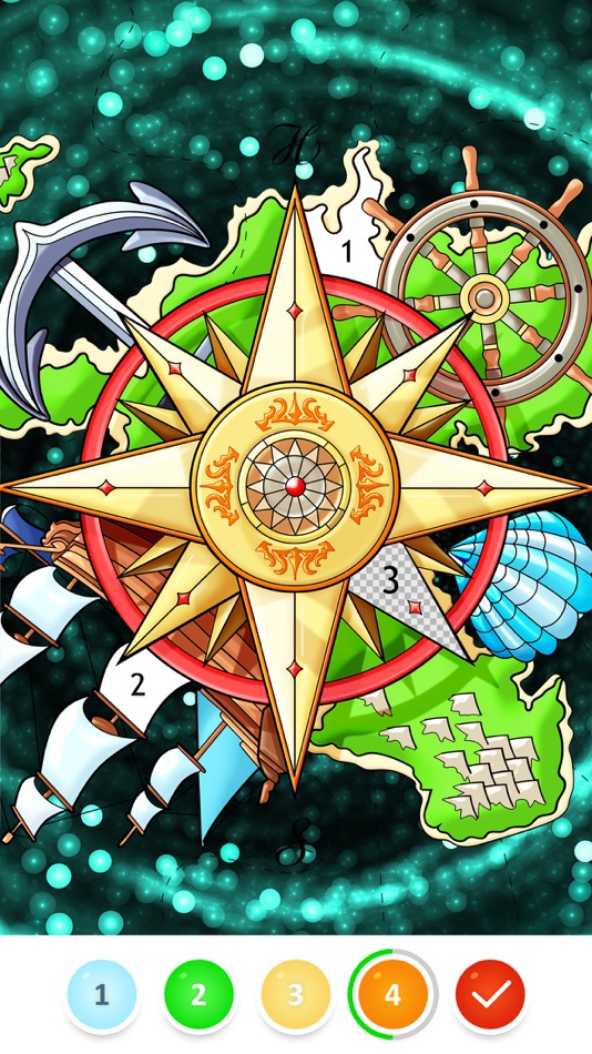 #4. Magic Color by Number-Painting (iOS) 由: ZiMAD