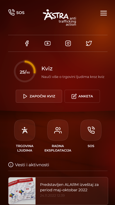 Rad na sigurno – ASTRA Screenshot