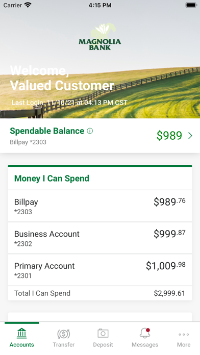 Magnolia Bank Mobile Screenshot