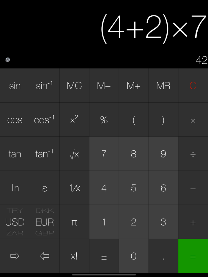 My Calculator incl. currency