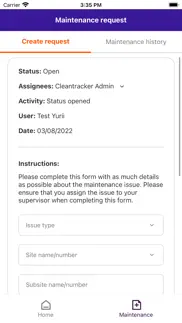cleantracker mobile iphone screenshot 2