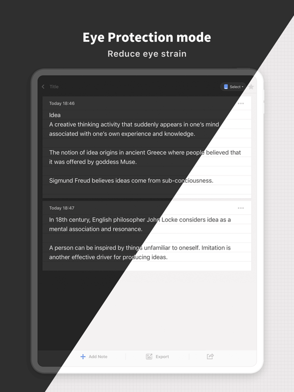 iNote - ideas Note & Notebook iPad screenshot 7 - Productivity app