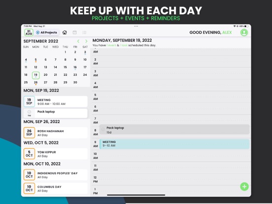 Screenshot #6 pour PLNR : To-Do List + Calendar