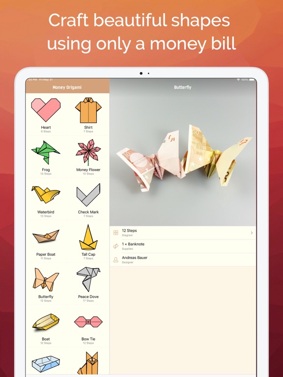 Screenshot #1 for Money Origami Gifts Made Easy