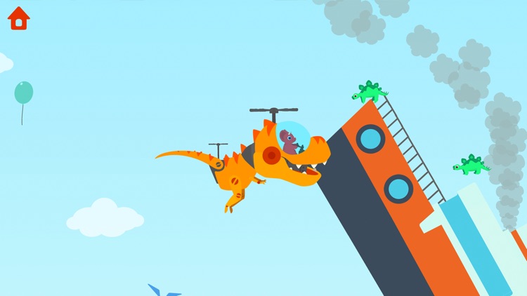 Dinosaur Helicopter Kids Games screenshot-7