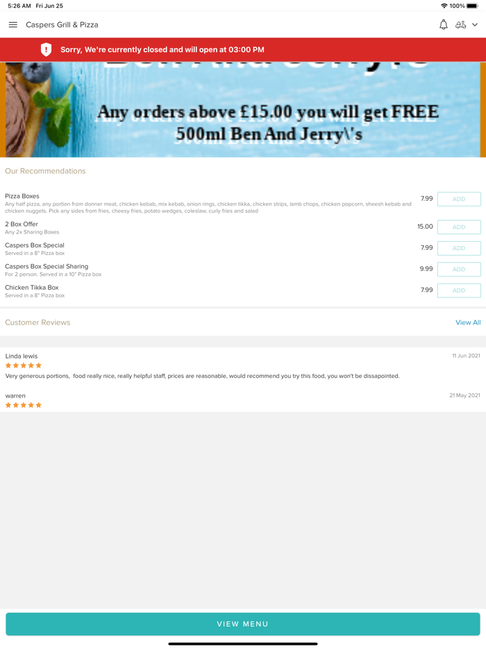 Caspers Grill And Pizza