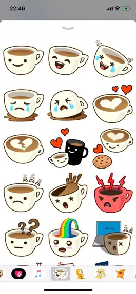 Game screenshot Cup Cute Pun Funny Stickers mod apk