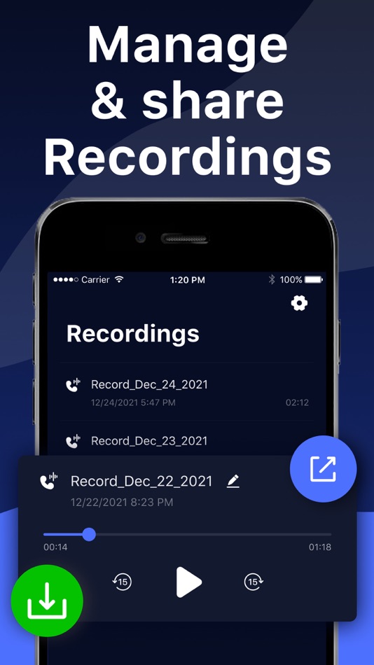 #4. Call Recorder: Recording App. (iOS) بواسطة: TouchRemix Limited