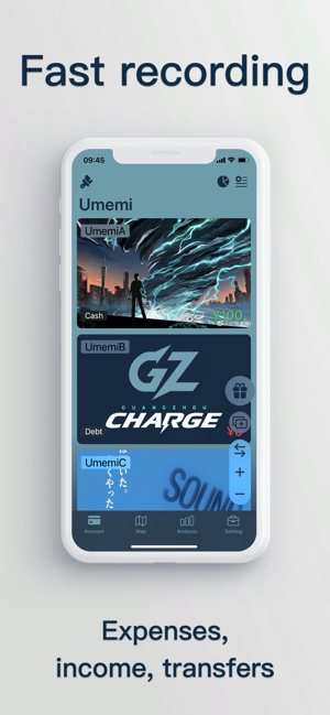 Umemi: captura de pantalla de Smart Personal Finance