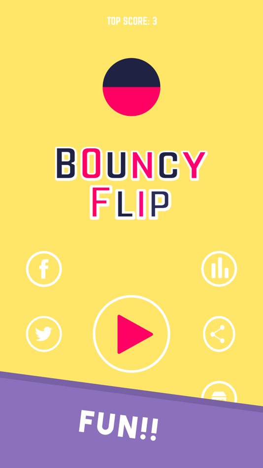 #1. Bouncy Flip (iOS) Av: Digital Hole Pvt. Ltd.