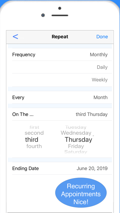 Scheduler Calendar & Invoicing Screenshot