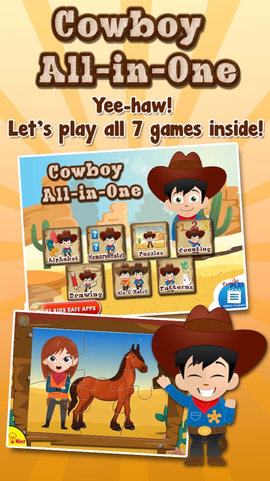 Cowboy Kids Games - 3.51 - (iOS)