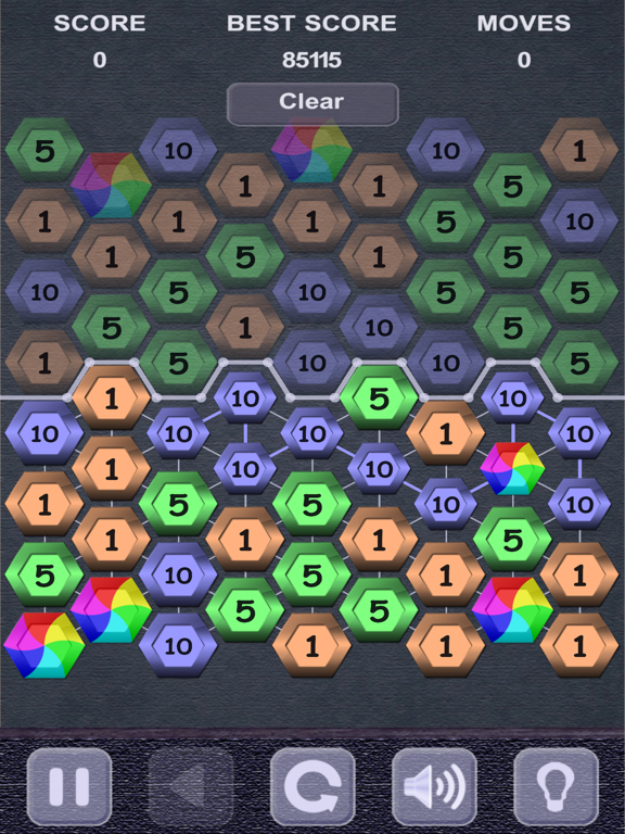 Big Hexagon Puzzle iPad screenshot