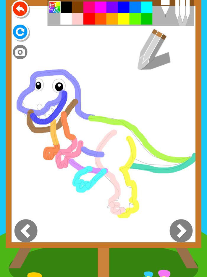 Dinosaur puzzle Doodle Colorin