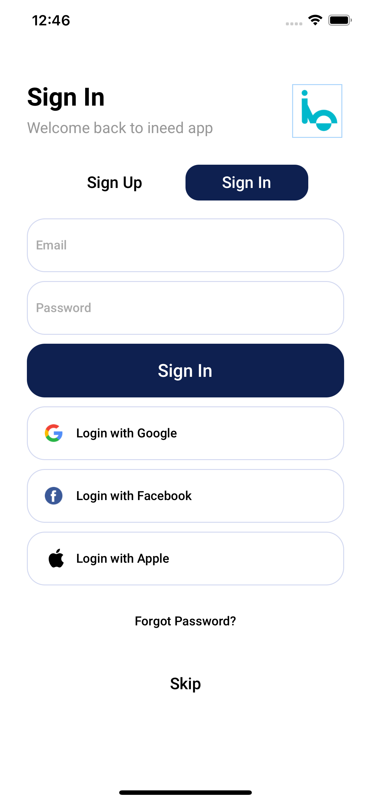 iNeed app